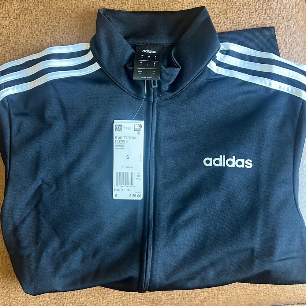ADIDAS Mens Size S Zip Up Jacket